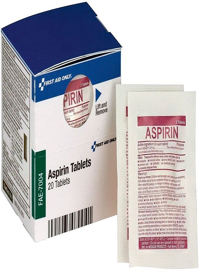 First Aid Only SmartCompliance Aspirin Refill, 2/Packet, 10 Packets/Box - Image 2